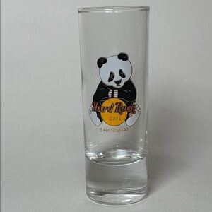 Hard Rock Cafe Shanghai Collectible Panda Shot Glass 4”